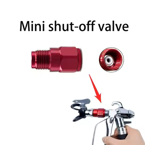 Mini Shut-off Valve Airless Spray Gun Accessory for Graco Wagner Titan Spray Gun