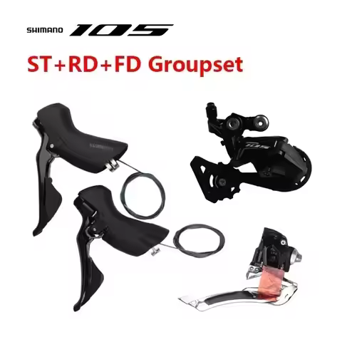 Shimano 105 R7000 ST+RD+FD Groupset Shifter A Pair Rear Derailleur SS/GS Front Derailleur Braze On 1