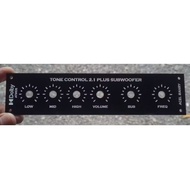 Custom panel amplifier acrylic tone.control