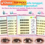 Eelloo Self-Adhesive Eyelashes – Glue-Free Reusable Lashes with Free Tweezer (Beginner-Friendly)