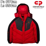 J59 Jaket Puffer Outdoor Center Pole Swiss Trekking  Winter Tebal