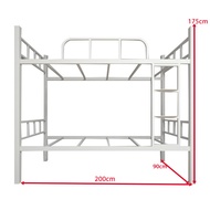 เตียง เตียงนอน2ชั้น  เตียงนอนเหล็กสองชั้น เตียงเหล็ก  เตียงสองชั้นหอพักนักเรียนเตียงพนักงานหอพักเตียงสองชั้น  เตียงโครงเหล็ก ชั้นลอย ทนทาน แข็งแรง