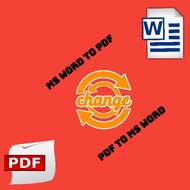 PDF TO MS WORD / MS WORD TO PDF