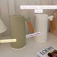 Nordic style household thermos flask 24hours 1000ml liner vacuum keep warm and cold portable