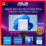 Asus AiO A3 A3402WV-AKBPC098WS/A3402WV-AKBPC118WS (23.8" FHD/I3-1315U/I5-1335U/8GB/512GB SSD/Intel G