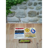 Yamaha Font Thailand warning Sticker