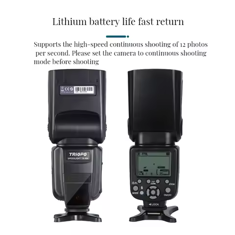 TRIOPO TR-988 TR988 TTL HSS High Sync Speed Speedlite Camera Flash for Canon Nikon 6D 60D 600D D800 