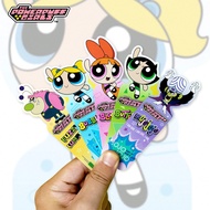 5pcs/Set Cute Anime Bookmarks, The Powerpuff Anime Series Paper Reading Multifunctional Bookmark, Re