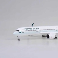 With Wheels With Lights Cathay Pacific Airlines Airbus A350 Aircraft Model Simulation Civil Airbus A