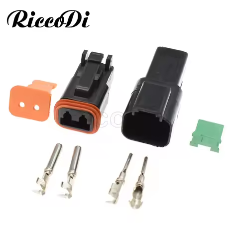 1-20 Sets 2 Pin Male Female Amphenol Deutsch DT Series Enhanced Seal Waterproof Electrical Wire auto