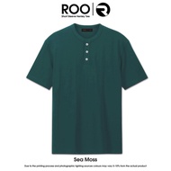 ROO Unisex Short Sleeve Henley T-Shirt 100% Cotton