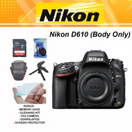 Nikon D610 Body Only - Kamera Nikon DSLR Full Frame BO D 610