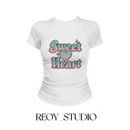 COD(Ship Within 24 Hours) shirt For Chubby Women Crop Top Short Sleeve babytee Korean Style y2k T-sh