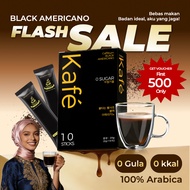 【RM1.9 Sahaja!】Kafe Black Americano Coffee Instant Powder 10 Sticks per Box Without Sugar & Milk Sui