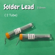 2 Biji Solder Lead Timah 1 Meter 0.8mm solder