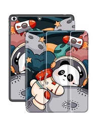 1入組可愛的卡通小熊貓磁性實心防震平板電腦保護殼,適用於ipad Air 5代,ipad 10代附件套,ipad Pro 11英寸保護殼。