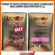HI REV TORQE 4T WITH ESTER PLUS HEAT STABILISER 1L MAX 10W40 SEMI SYNTHETIC MOTORCYCLE ENGINE OIL HI