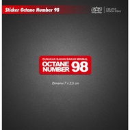 Octane Number 98 Sticker