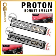 Proton New Design Bonnet Emblem Logo (Chrome / Matte Black)