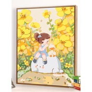 Coloring Healing New Style Decompression Digital Oil Paint Bedroom diy Oil Painting Decorative Paint