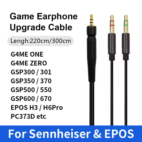 For Sennheiser G4ME ONE G4ME ZERO GSP600 GSP500 GSP350 GSP301 GSP350 PC373D EPOS H3 H6PRO GSP670 Gam
