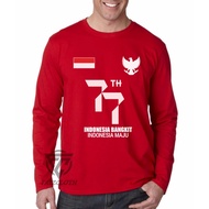 INDEPENDENCE Independence Day 77 T-Shirt/ Independence Day 17 August 77th Anniversary T-Shirt/ Long 