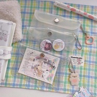 Binder Pockets A7 Binder Folders For Notebook Binder Transparent Document Filing Bags Notebook Binde