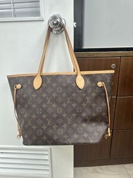 （現貨）LV Neverfull大號Louis Vuitton經典老花子母袋粉色內襯