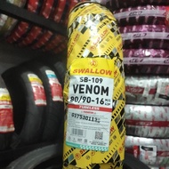 SWALLOW VENOM TUBELESS TYRE Ring 16 (80/90.16) FREE VALVE. 100% Original