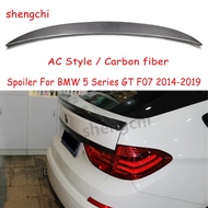 F07 Lci AC Style Carbon Fiber Rear Trunk Spoiler Wing Lip For BMW 5 Series GT F07 Lci 535i 550i Rear