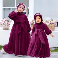 Hariraya Muslim Clothes for Children Eid 2026 Eid Hijab Set Gamos for Children Aged 4-15 Bj Gmis for