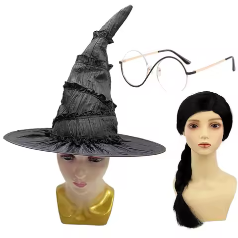 Girl Costume Fantasy Wicked Witch Cosplay Disguise Costume Accessories Set For Halloween Carnival Ki
