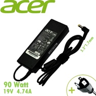 Acer Adapter 19V4.74A หัวแจ๊คขนาด5.5*1.7mm./ Aspire 90W. V7-482PG V7-582PG Aspire C22-865 4745 Ultra