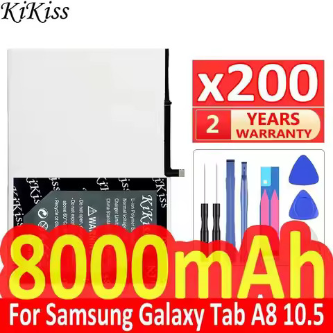 Premium Replacement Tablet Battery x200 HQ-6300NA 8000mAh For Samsung Galaxy Tab A8 10.5 SM-X200 SM-