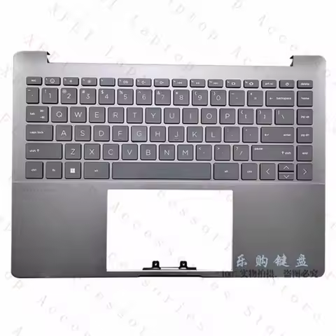 F N10398-001 Palmrest for HP Pavilion 14-EH0000 14-EH1000 Keyboard US Grey