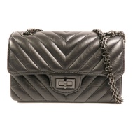 CHANEL 牛皮皮革Mini 2.55鏈帶肩背袋