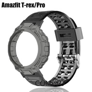 For Amazfit T-rex T rex pro Strap + Case TPU Soft Clear Smart Watch Women Men Band