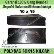Polybag tanaman ukuran 40 x 45 kemasan 500gr-1kg/polybag 40 x 45