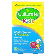 Culturelle, Kids, Probiotics, Multivitamin + Probiotic, 3+ Years, Natural Fruit Punch, 50 Chewable Tablets