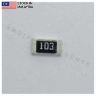10PCS Taiwan-Grade 10k ±5%, 0805 SMD Resistor (103)