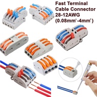 3H 32A Universal Fast Cable Wire Connector Quick Terminal Wiring Reusable Spring