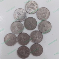 Uang Koin Singapura 20 Cent Seri Lama Tahun Acak - Singapore