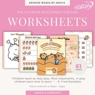 Capybara Activity Book - 61 Letter Faces - Free game webplay