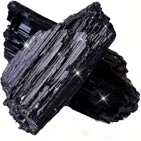 Natural black tourmaline rough – an ideal gift for home décor, accessories, rough stone displays, DI