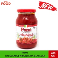 POMI PASTA SAUCE ARRABBIATA GLASS JAR 400GR