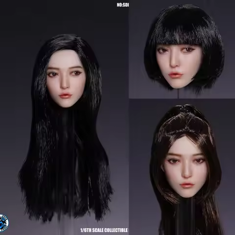 SUPER DUCK SDH050 1/6 Scale Movable Eye Female Head Sculpture