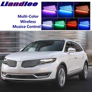 LiandLee Car Glow Interior Floor Decorative Seats Accent Ambient Neon light For Lincoln MKX MK2 2016~2019