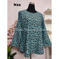 (Ready Stock ) Blouse Batik Viral - Fesyen Terkini - Baju Wanita - Baju Muslimah - Blouse Murah