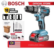Bosch Cordless Drill Impact Screwdriver - Hand Drill Electric Dual Battery Power Wireless Drill