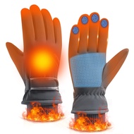 [HORADON] Men's Outdoor Thermal Gloves: 3-Second Self-Heating, Ultra-Warm 38°C, Fleece Lined, Touchs